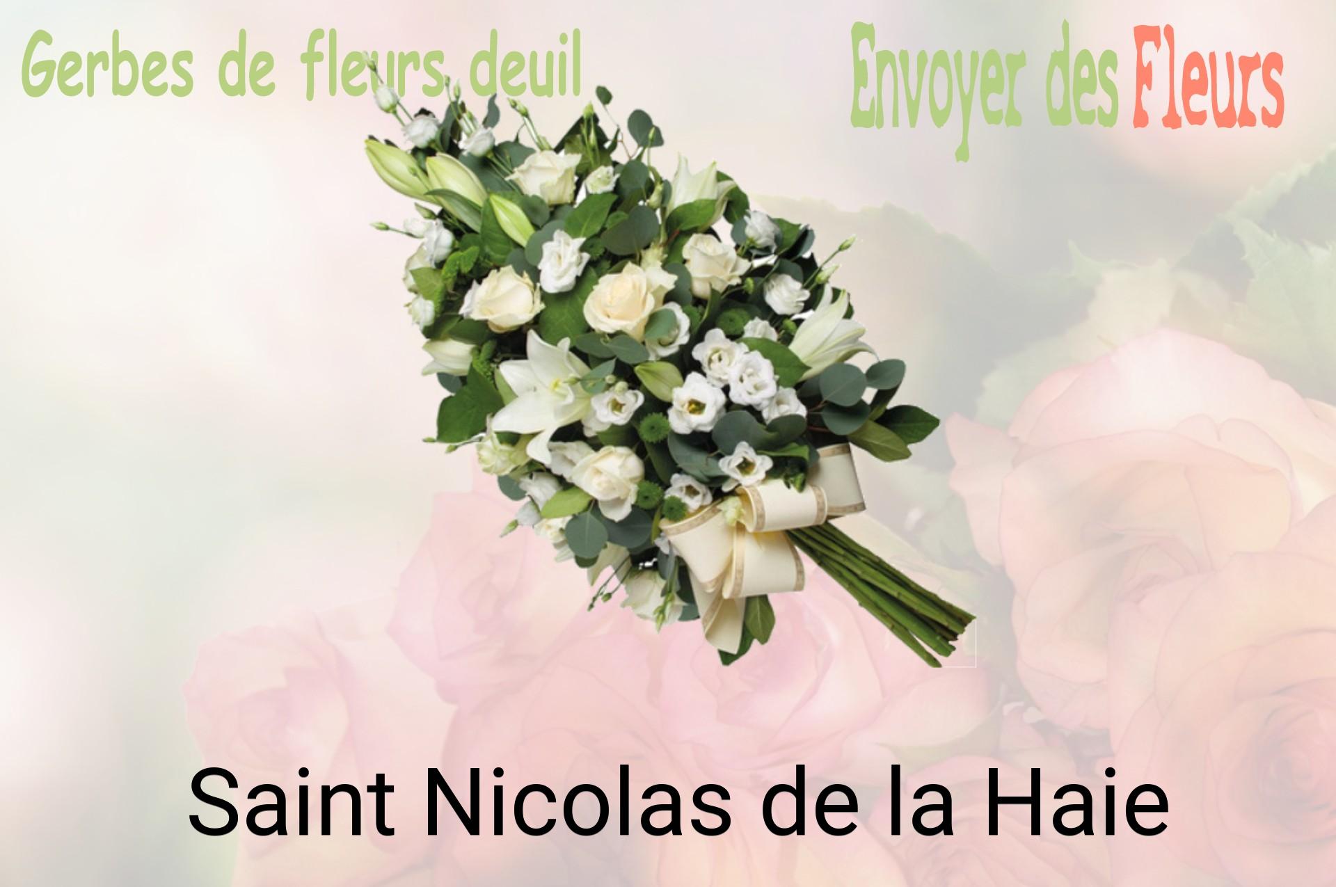 Gerbe de fleurs de deuil livrée à Saint-Nicolas-de-la-Haie